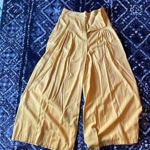 Mustard flare dress pants